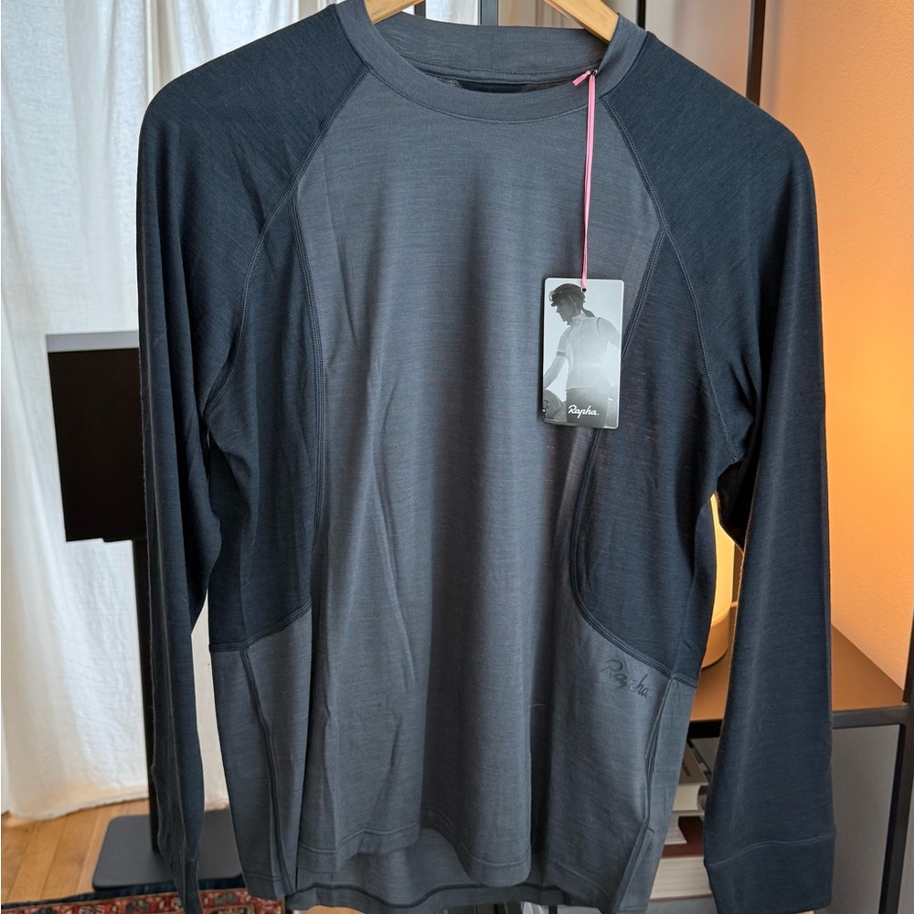 NWT Rapha Women’s Explore Merino Long Sleeve Shirt Small Gray